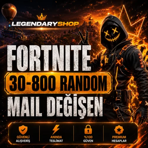  ⭐ 30-850 SKİN FORTNİTE MAİL DEĞİŞEN HESAP⭐